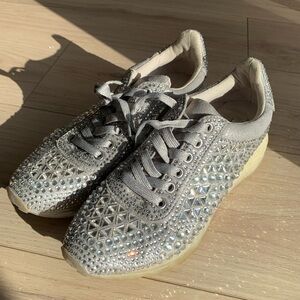 Steve Madden Carissa chrystal sparky sneakers size 8